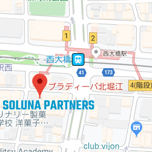 株式会社ソルナパートナーズ本社地図